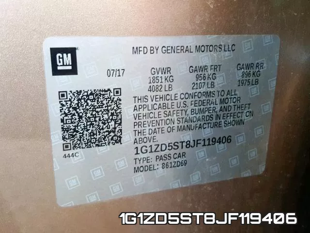 1G1ZD5ST8JF119406 фото 2