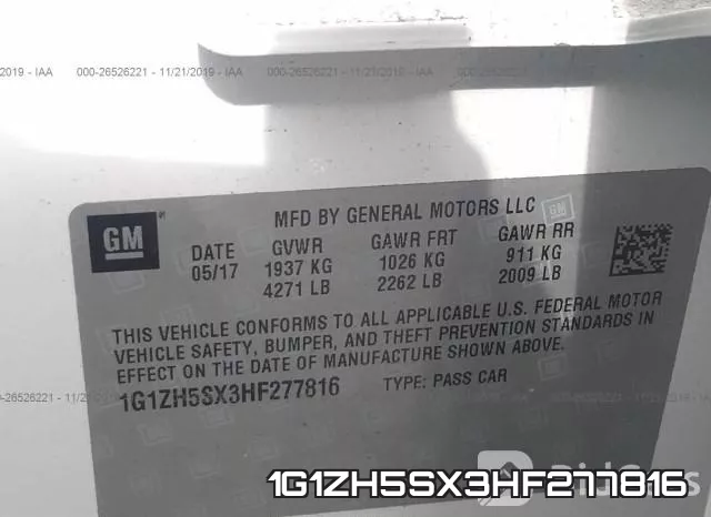 1G1ZH5SX3HF277816 фото 9