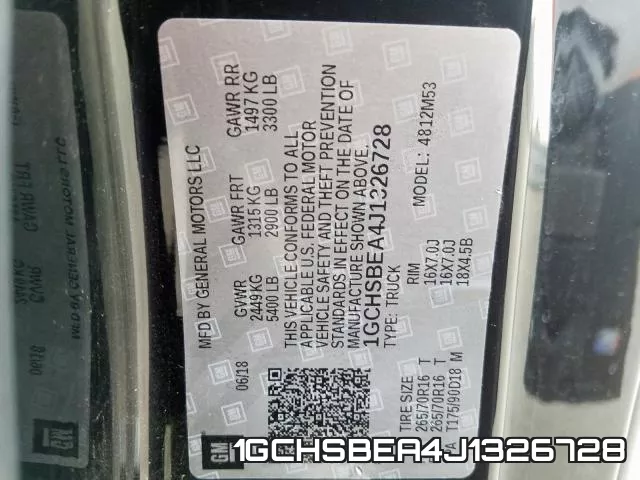1GCHSBEA4J1326728 фото 2