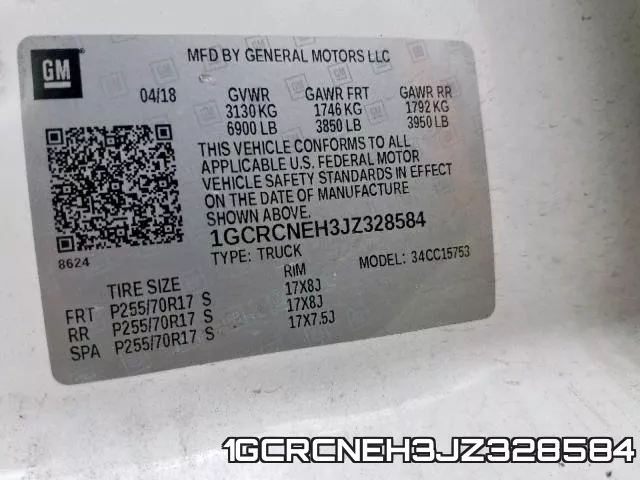 1GCRCNEH3JZ328584 фото 2