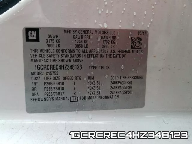 1GCRCREC4HZ348123 фото 2