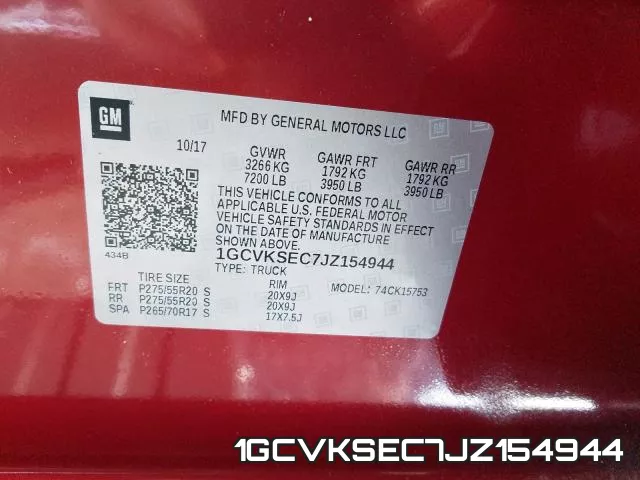 1GCVKSEC7JZ154944 фото 2