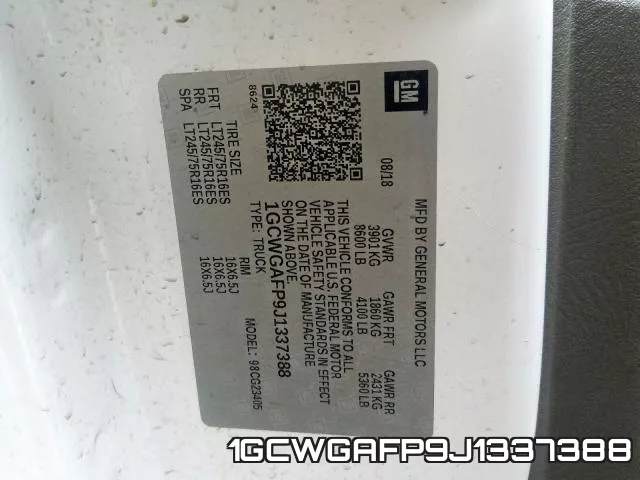 1GCWGAFP9J1337388 фото 2