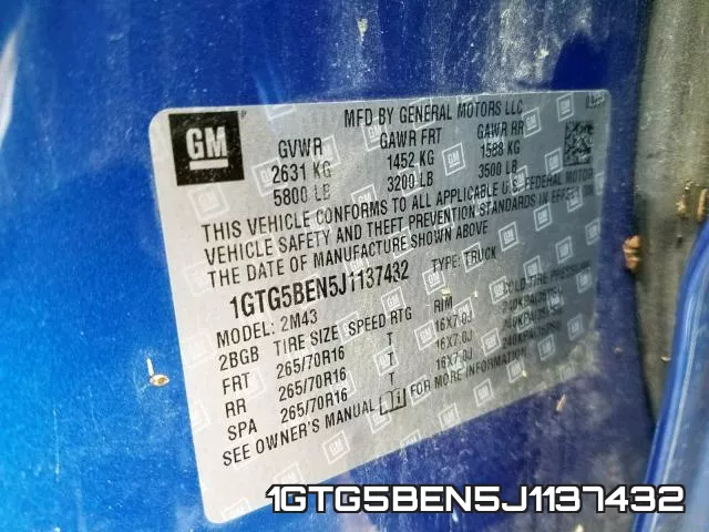 1GTG5BEN5J1137432 фото 2