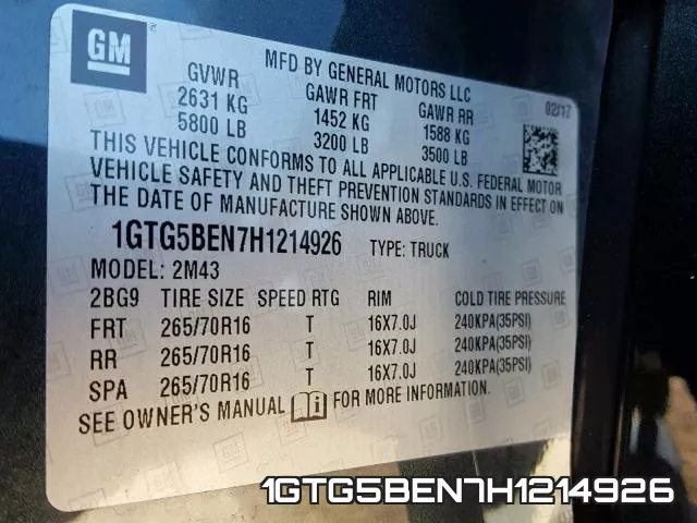 1GTG5BEN7H1214926 фото 2
