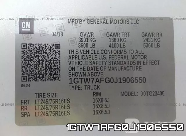 1GTW7AFG0J1906550 фото 7