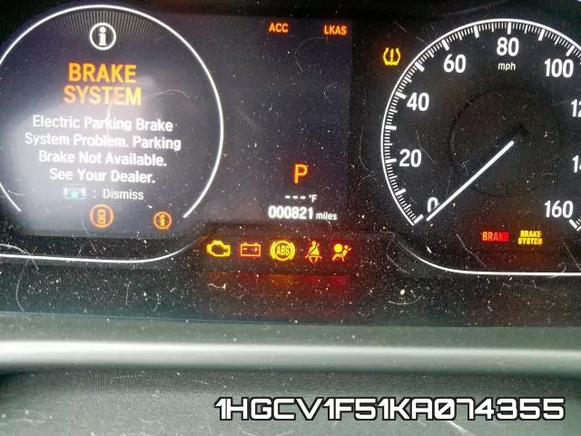1HGCV1F51KA074355 фото 9