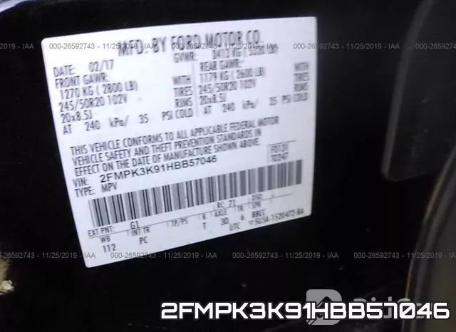 2FMPK3K91HBB57046 фото 7