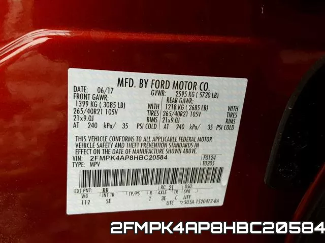 2FMPK4AP8HBC20584 фото 2