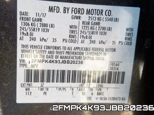 2FMPK4K93JBB20236 фото 2