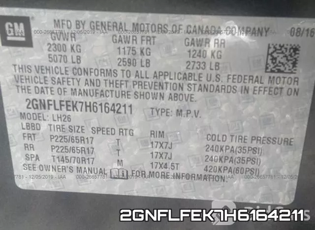2GNFLFEK7H6164211 фото 5