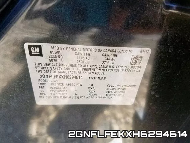 2GNFLFEKXH6294614 фото 2