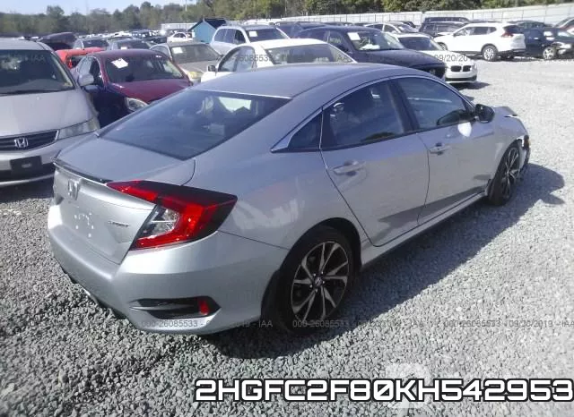 2HGFC2F80KH542953 фото 4