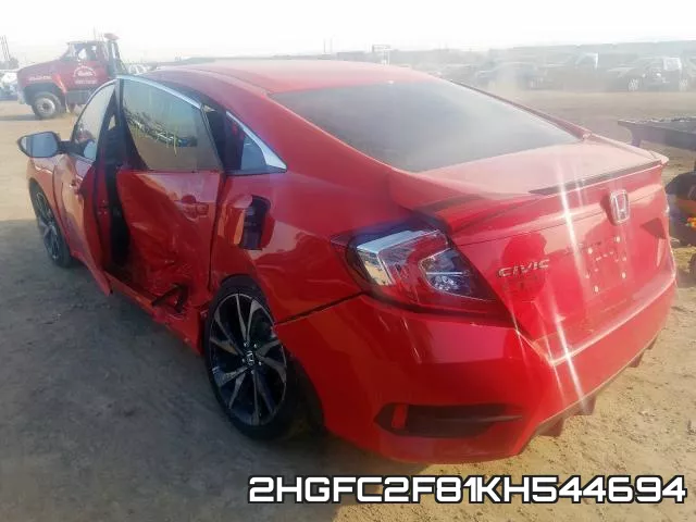 2HGFC2F81KH544694 фото 4