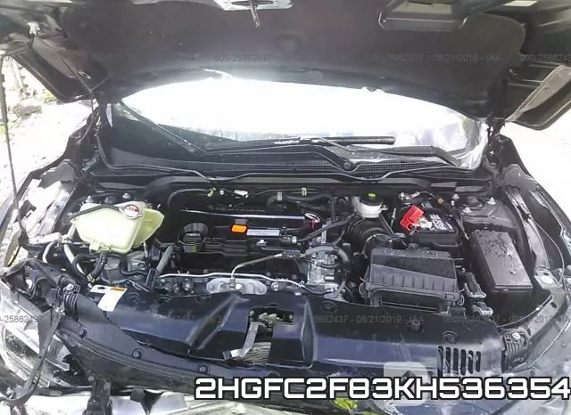 2HGFC2F83KH536354 фото 2