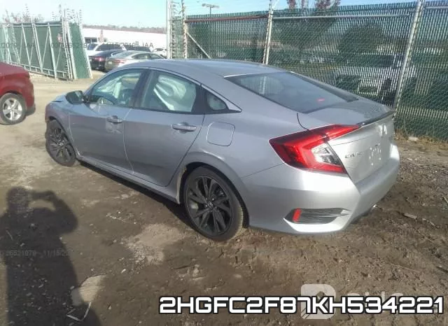 2HGFC2F87KH534221 фото 4