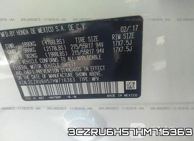 3CZRU6H57HM716363 фото 8