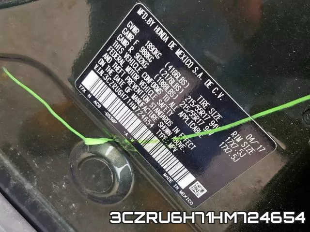 3CZRU6H71HM724654 фото 2