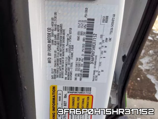 3FA6P0H75HR317152 фото 2