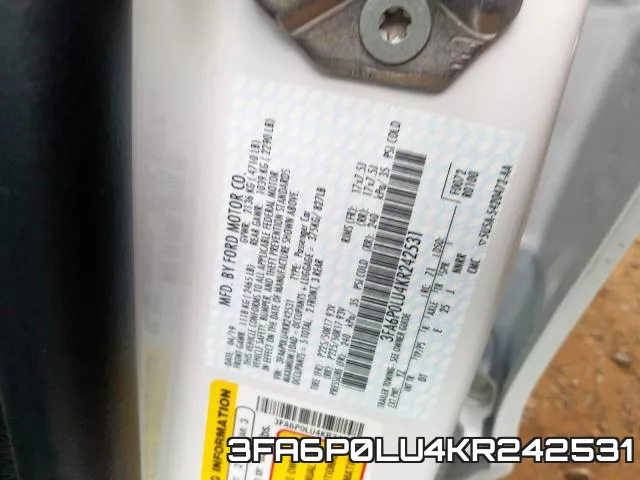 3FA6P0LU4KR242531 фото 2