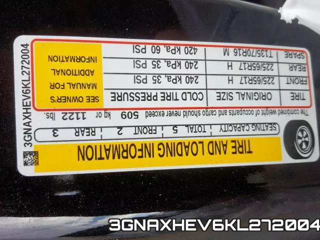 3GNAXHEV6KL272004 фото 2