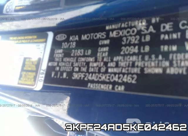 3KPF24AD5KE042462 фото 7