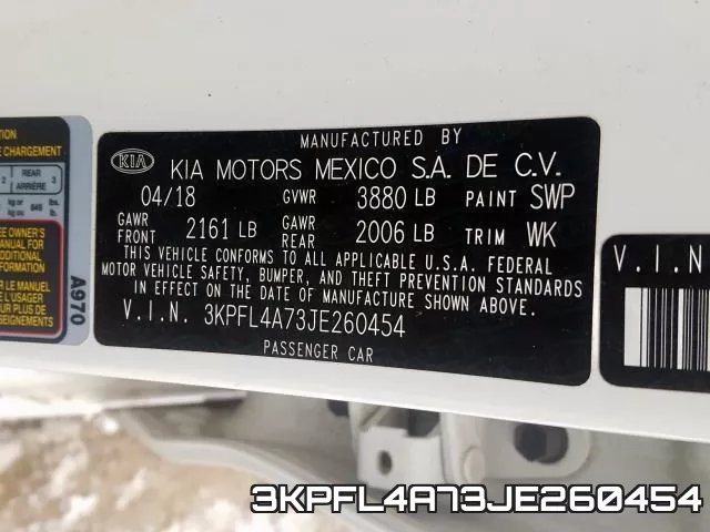 3KPFL4A73JE260454 фото 2
