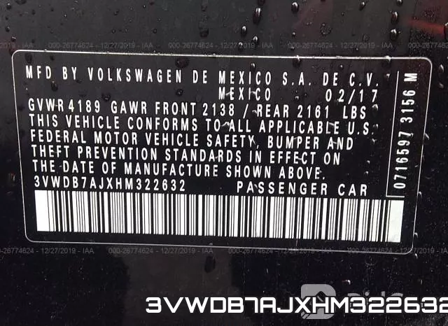 3VWDB7AJXHM322632 фото 10