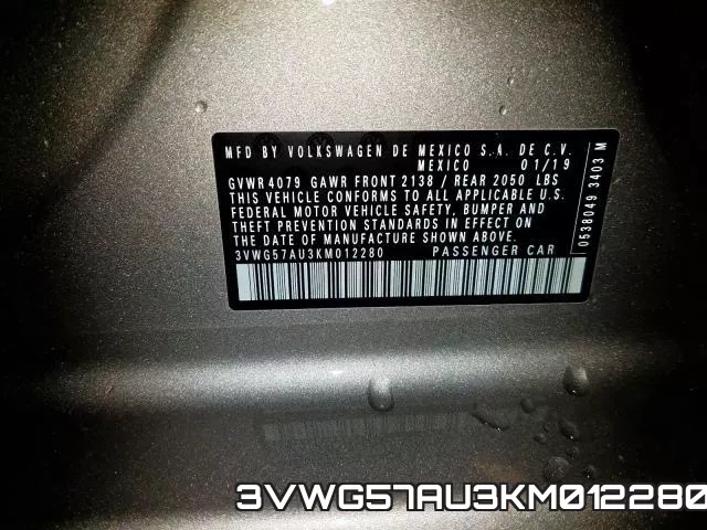 3VWG57AU3KM012280 фото 2