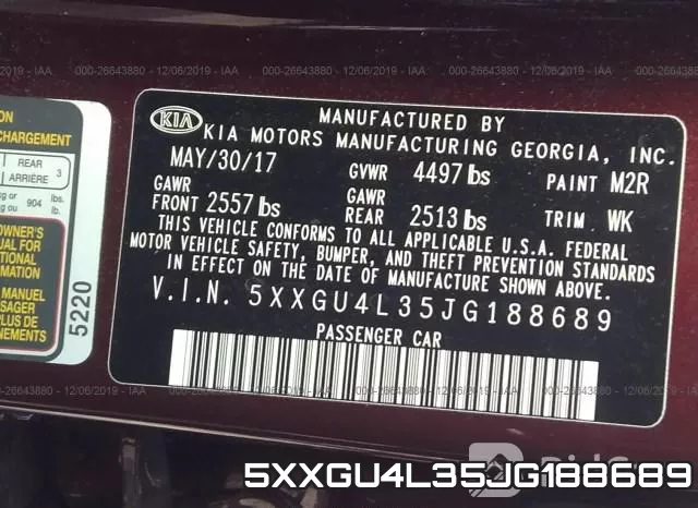 5XXGU4L35JG188689 фото 8