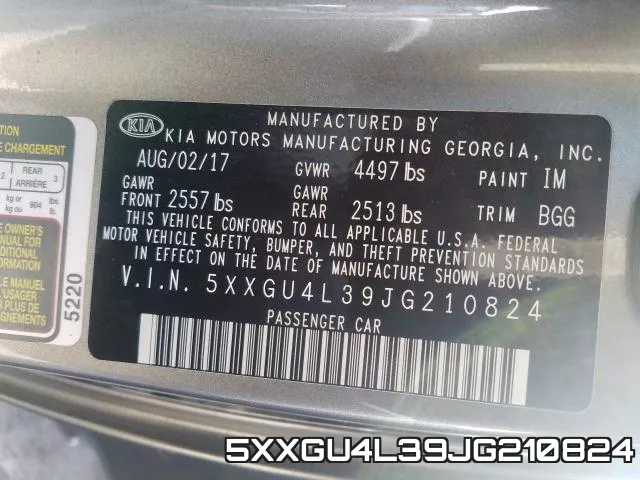 5XXGU4L39JG210824 фото 2