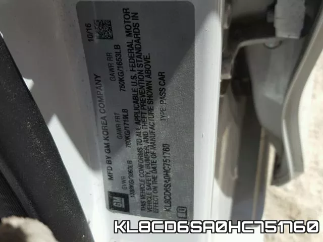 KL8CD6SA0HC751760 фото 2