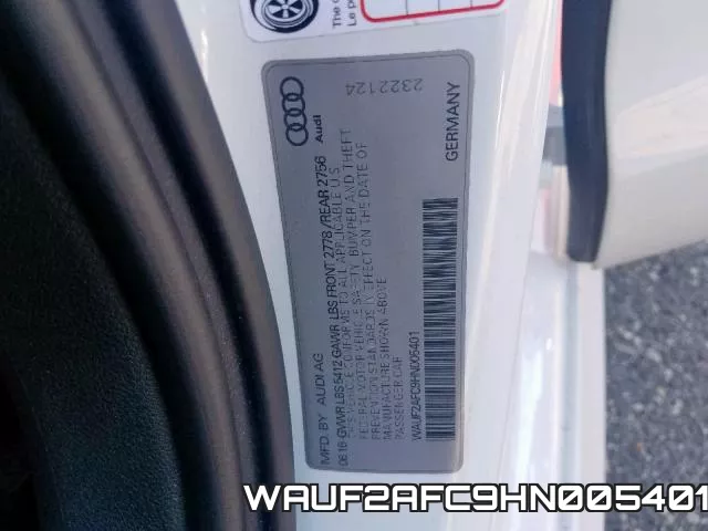 WAUF2AFC9HN005401 фото 2