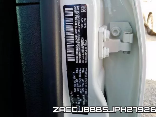 ZACCJBBB5JPH27926 фото 2