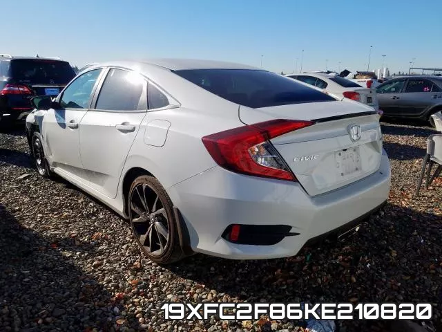 19XFC2F86KE210820 фото 4