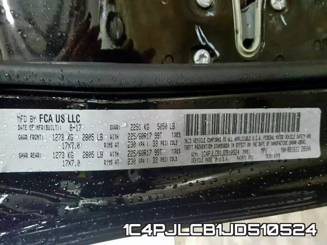 1C4PJLCB1JD510524 фото 2