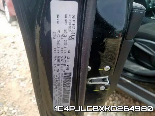 1C4PJLCBXKD264980 фото 2