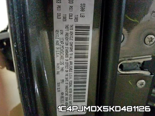 1C4PJMDX5KD481126 фото 2