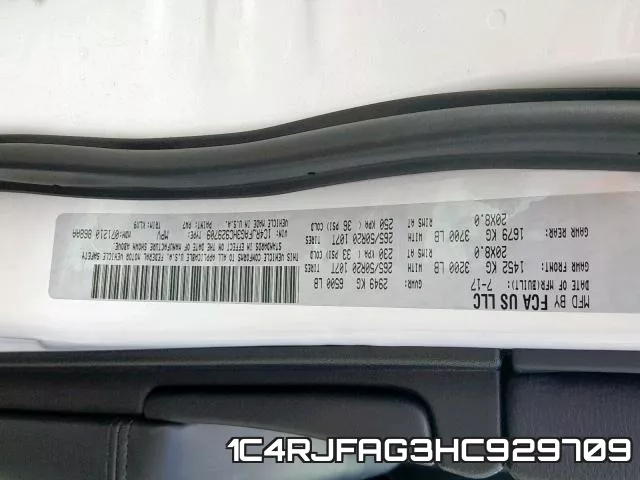1C4RJFAG3HC929709 фото 2