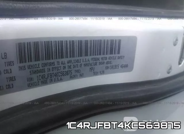1C4RJFBT4KC563875 фото 9