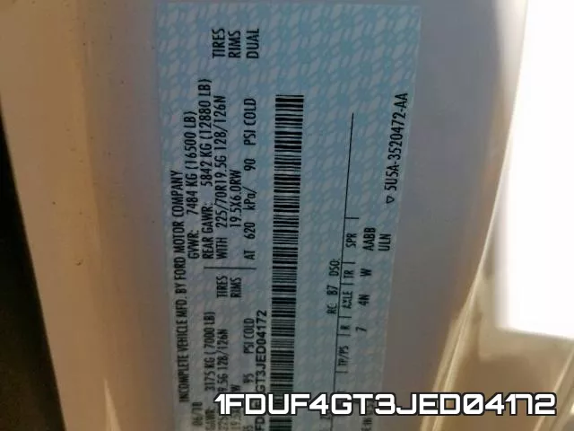 1FDUF4GT3JED04172 фото 2