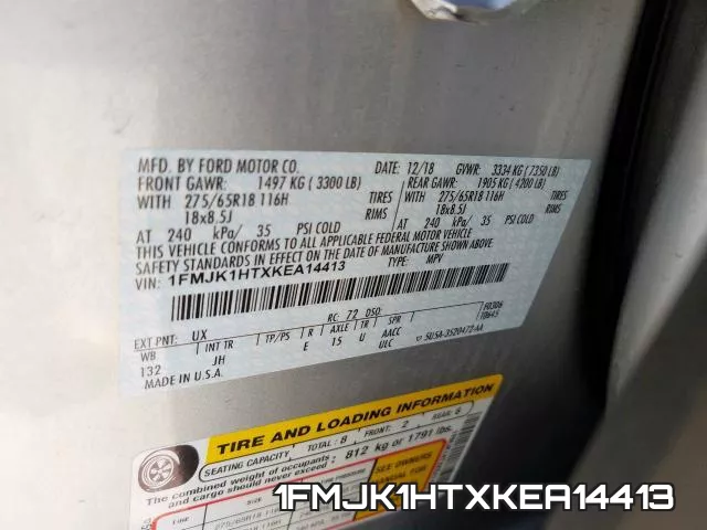 1FMJK1HTXKEA14413 фото 2