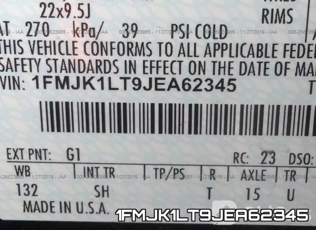 1FMJK1LT9JEA62345 фото 6