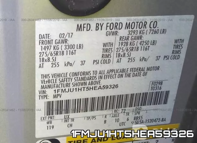 1FMJU1HT5HEA59326 фото 10