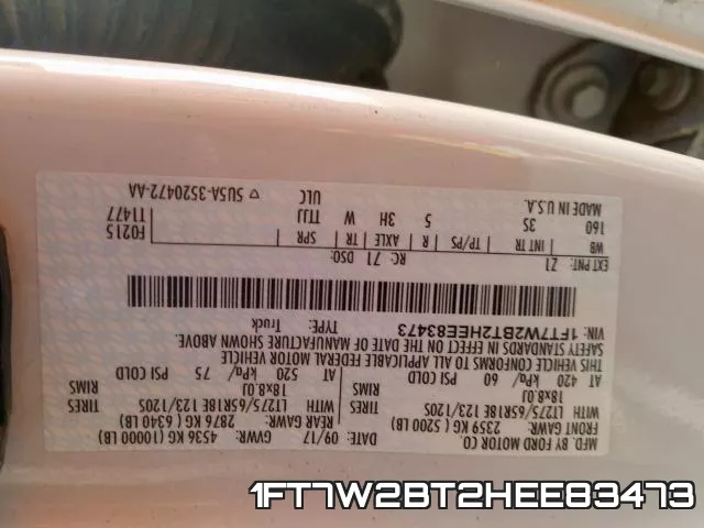 1FT7W2BT2HEE83473 фото 2