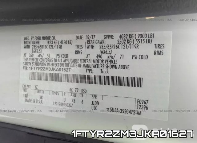 1FTYR2ZM3JKA01627 фото 9