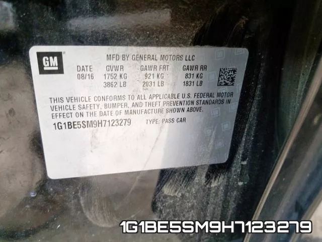 1G1BE5SM9H7123279 фото 2