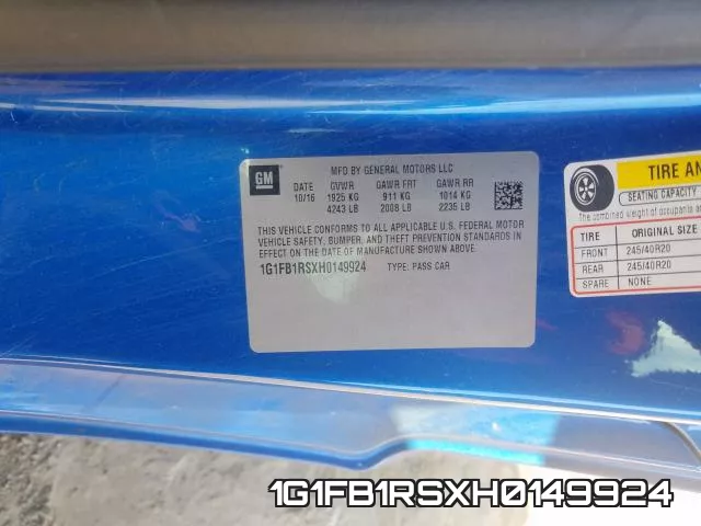 1G1FB1RSXH0149924 фото 2