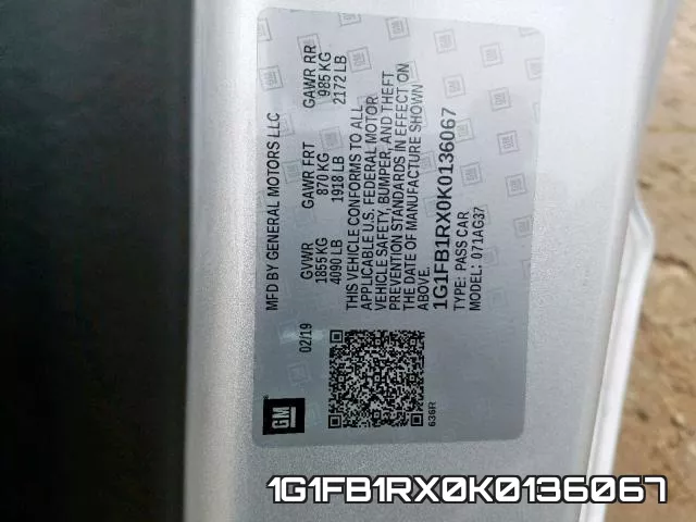 1G1FB1RX0K0136067 фото 2