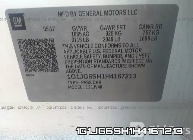1G1JG6SH1H4167213 фото 8